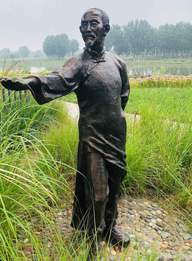 踩高跷雕塑民俗文化主题商业街