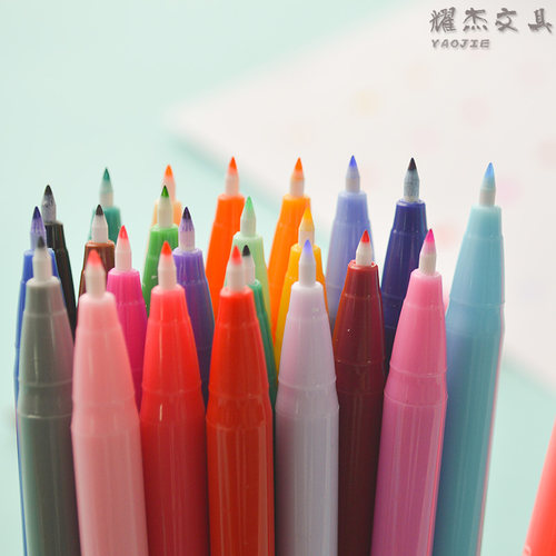 韩国 慕娜美3000 12色 24色纤维笔 彩色中性笔 水性笔 勾线水彩笔 - 图2