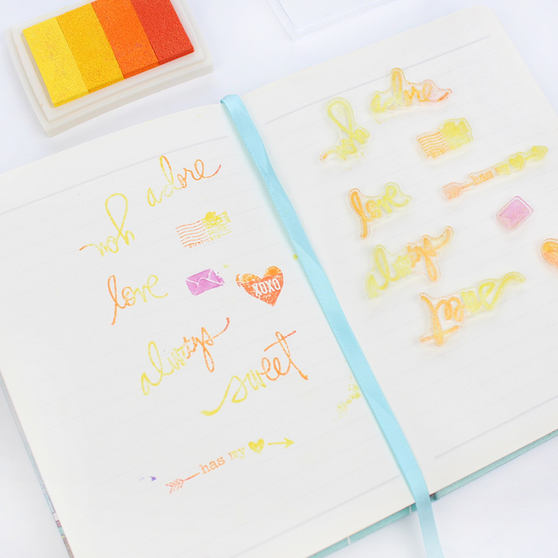 硅胶透明 手帐 印章 册日记装饰【需要另外买印