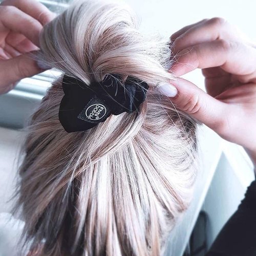 invisibobble大肠发圈法式复古绒面扎马尾盘头发饰简约丸子头豹纹 - 图0