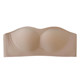 Anti-slip strapless, wire-free underwear with removable straps