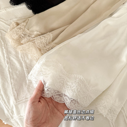 夏季冰丝宽松打底裤防走光安全裤女2025新款配裙子的安全裤可外穿 - 图0