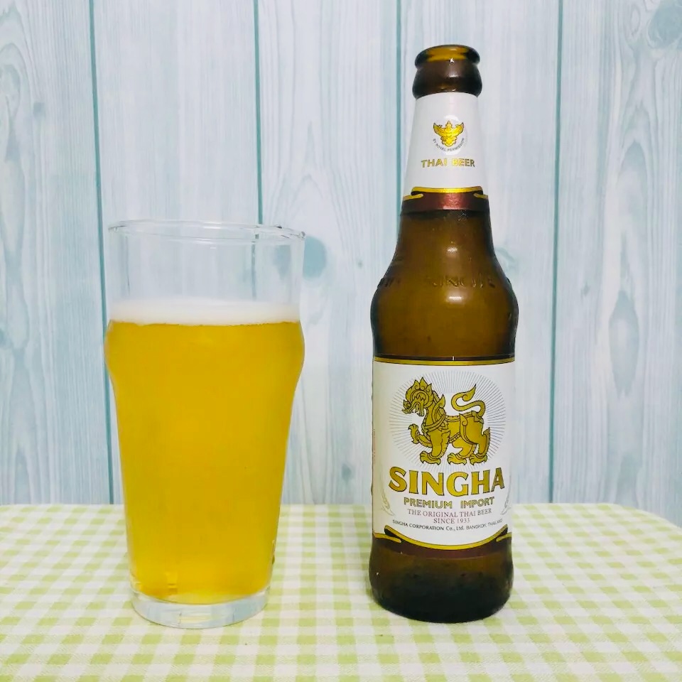 胜狮星哈新哈拉格啤酒SINGHA LAGER BEER泰国进口 330ML6瓶包邮 - 图1