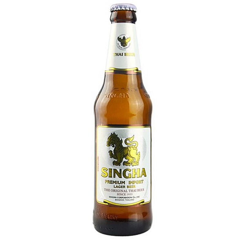 胜狮星哈新哈拉格啤酒SINGHA LAGER BEER泰国进口 330ML6瓶包邮-图3