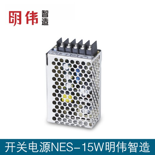 NES-15-24  24V0.7A单组输出明伟工控直流开关电源机械自动化设备 - 图1