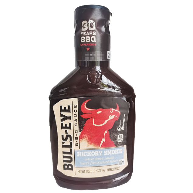 现货510g美国卡夫烧烤调味酱烟熏味Kraft/Bull's Barbecue Sauce-图2