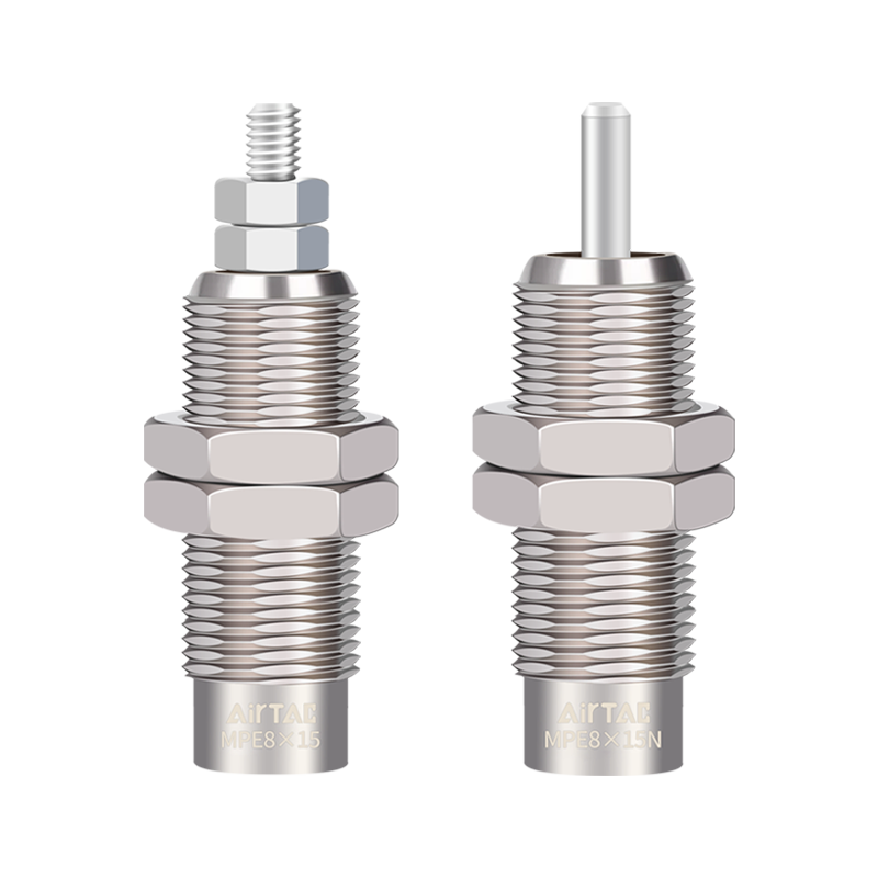 原装亚德客微型螺纹针型单作用针型气缸MPE6/8/10/12/16*5X10X15N - 图3