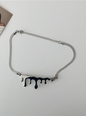 ins水滴冷淡风高级感不掉色项链