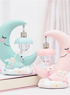 床头柜小摆件女孩子卧室布置的