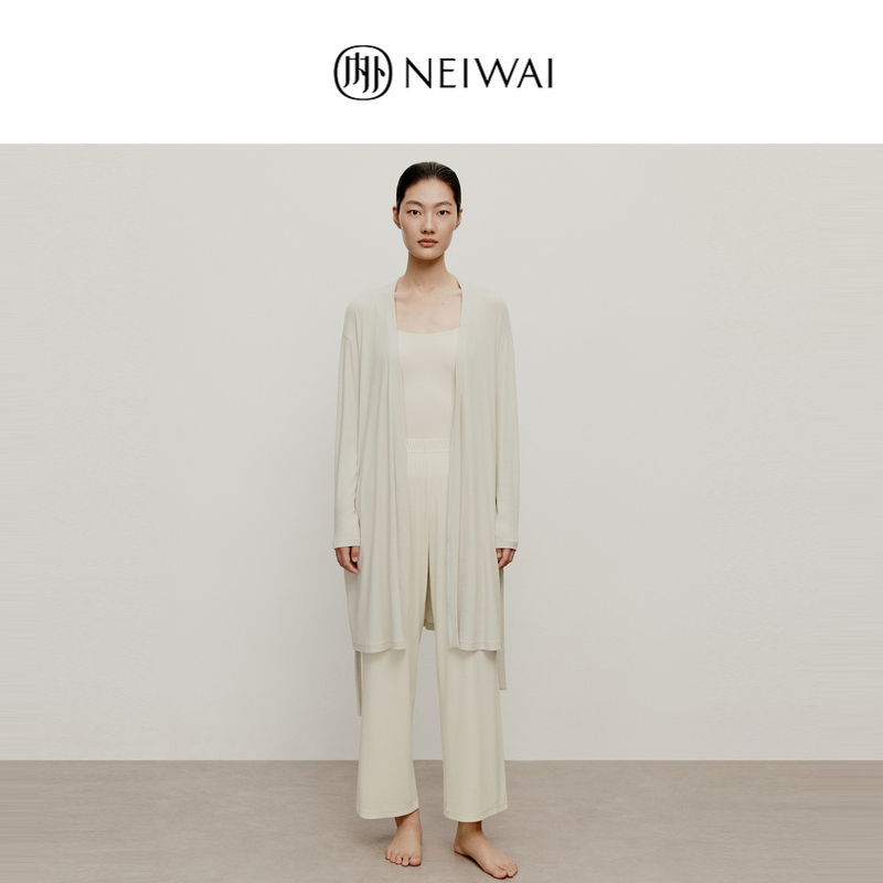 neiwai内外春秋新款罗纹系带0睡袍 NEIWAI内外睡袍/浴袍