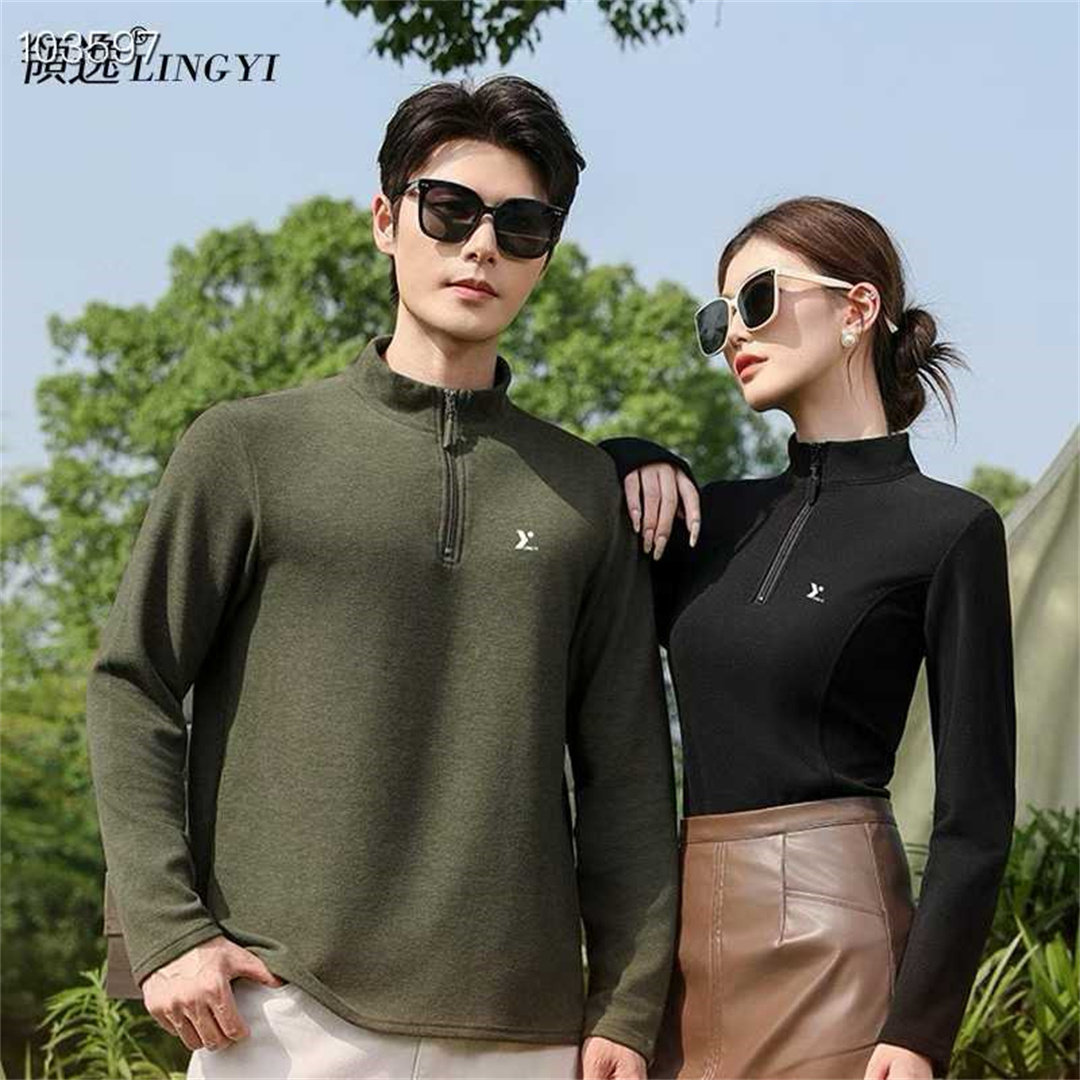 领逸秋冬新款男女天丝驼绒软壳衣桑蚕丝长袖情侣款保暖长袖上衣服,淘宝优惠券,粉丝福利购,淘宝优惠卷