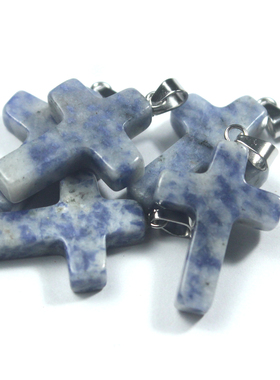 天然白玉髓十字架吊坠男女款