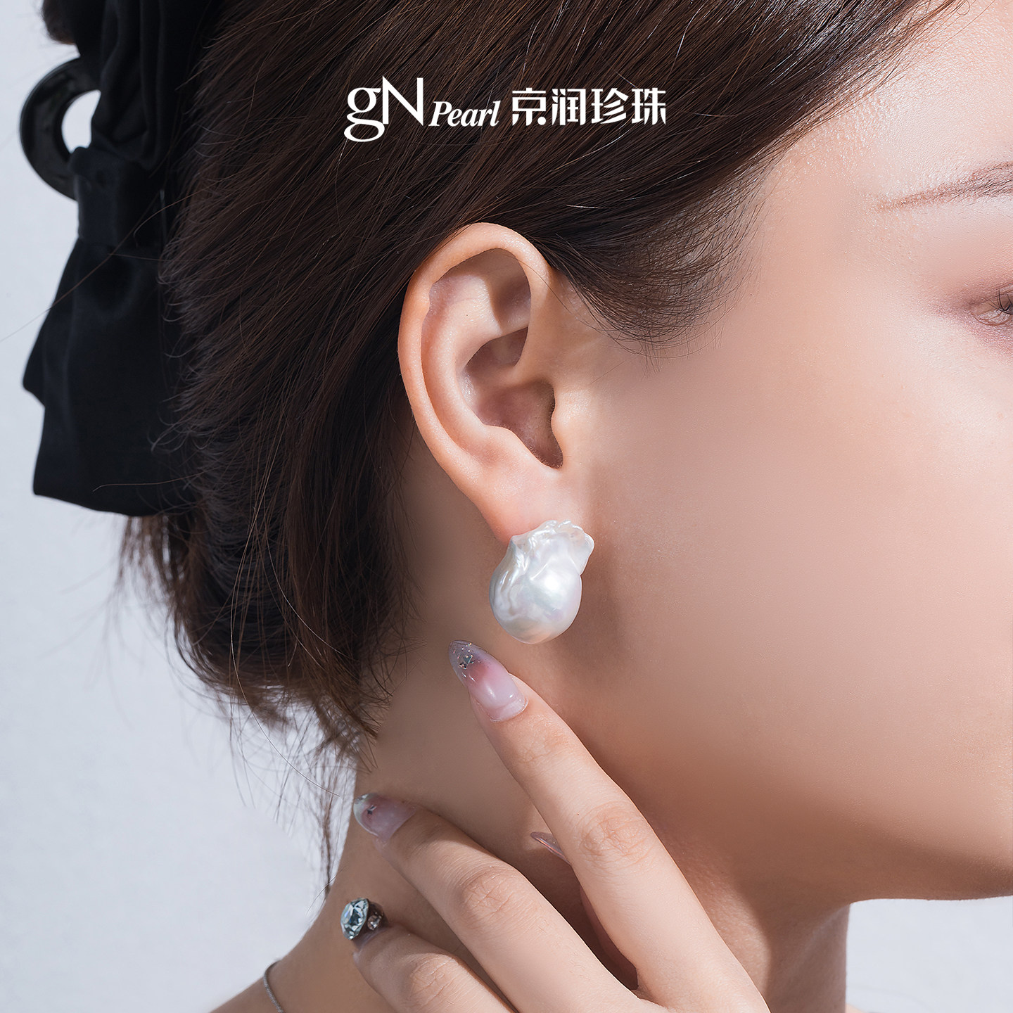 京润寒屿925银巴洛克淡水珍珠耳钉13-15mm异形复古巴洛克耳饰女D,淘宝优惠券,粉丝福利购,淘宝优惠卷