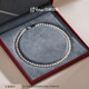 Jingrunsihua nearly round seedless pearl necklace for mother