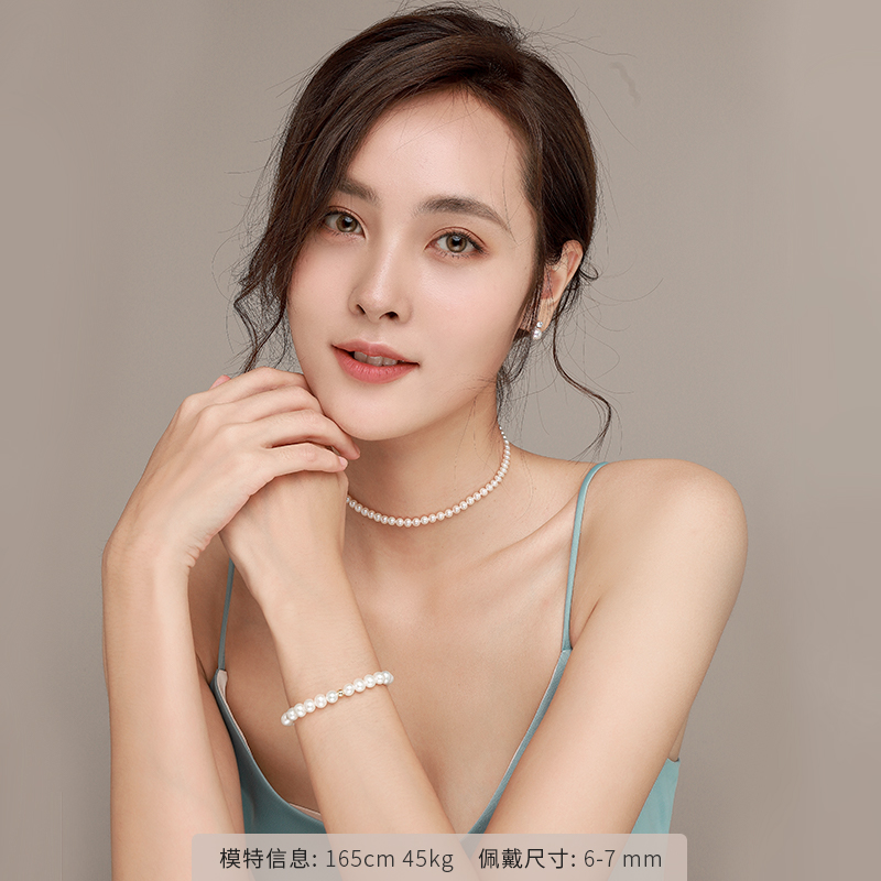 京润S925银淡水珍珠手链