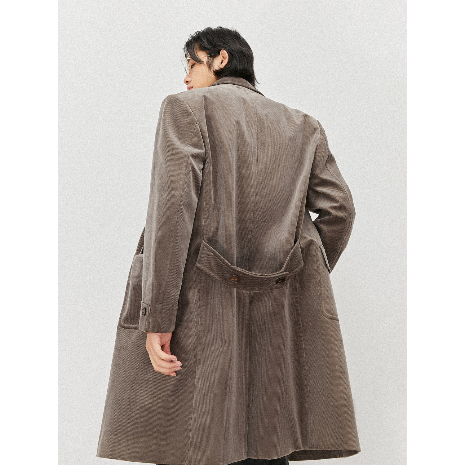 UNICA HOMME/级复古腔调灯芯绒双排扣毛呢大衣男风衣夹克,淘宝优惠券,粉丝福利购,淘宝优惠卷