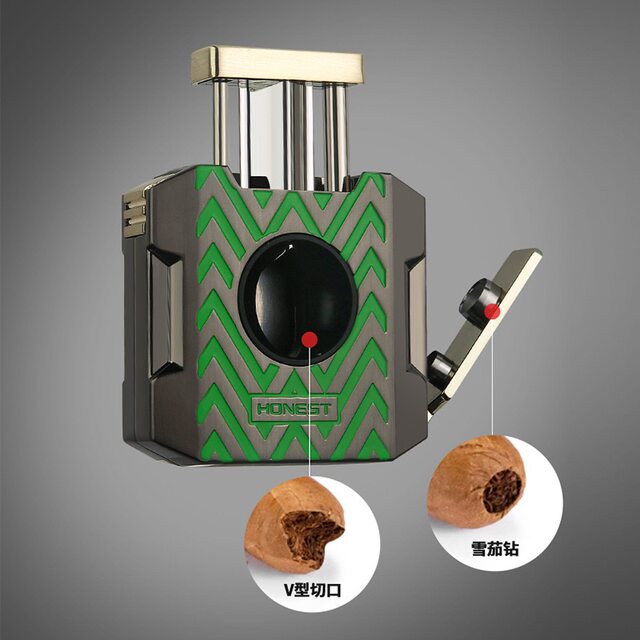 Baicheng Portable Creative Multifunctional V-shaped Cigar Cutter