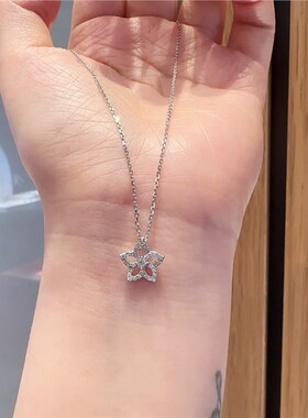 珍珠花朵五角星项链女s925银