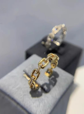 hefang925纯银何方链条戒指