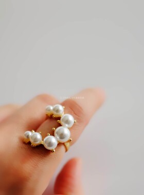 克莱因蓝戒指高级感风美艳上手飒