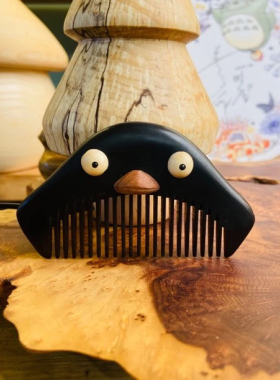 紫光檀小梳子女随身便携迷你可爱儿童专用女孩刘海实木