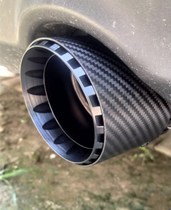 Sky Scorpion Ak Carbon Fiber Tailpipe Retrofit Golf Audi Sharp Artez Universal Double Out Exhaust Black Runner Mouth