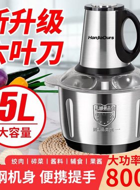 德国品牌家用商用大功率电动绞肉机800瓦肉泥机大容量绞菜辣椒酱