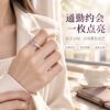 925 silver amethyst open adjustable ring for women