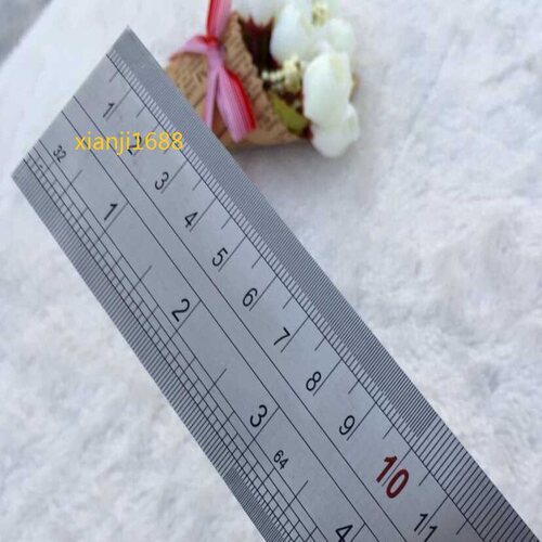 绘图工具尺子 刻度钢尺15/20/30/40/50/60/100/150CM加厚钢尺 - 图1
