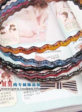 as摔不断树脂波纹包邮正品细发箍