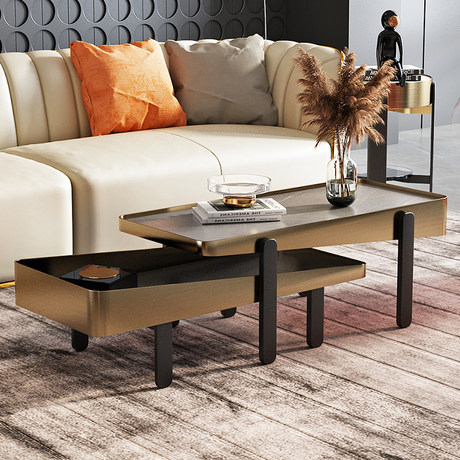 Three Creative Japanese Style Coffee Table Modern Minimalist Small Apartment Combination Coffee Table Nordic Log Style