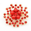 Accessories Snowflake Pearl Brooch Flower Corsage Pin