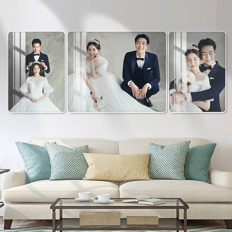 婚纱照放大挂墙摆台水晶洗照片做成相框定制影楼结婚照大尺寸卧室,淘宝优惠券,粉丝福利购,淘宝优惠卷