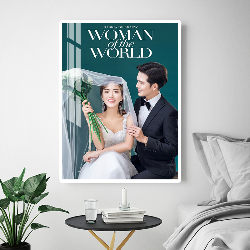 婚纱照放大挂墙摆台水晶洗照片做成相框定制影楼结婚照大尺寸卧室,淘宝优惠券,粉丝福利购,淘宝优惠卷