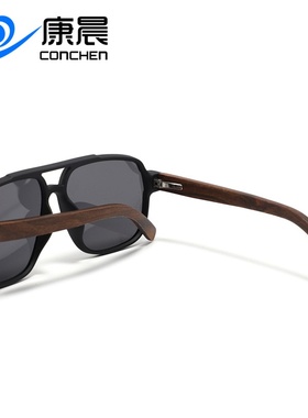 跨境爆款木质太阳镜 木腿太阳眼镜 竹木眼镜男女防紫外线偏光墨镜