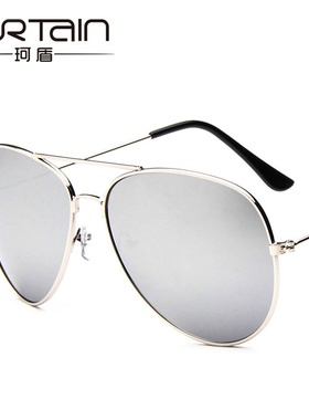 反光彩膜太阳镜 复古炫彩太阳眼镜3025 潮人墨镜3026