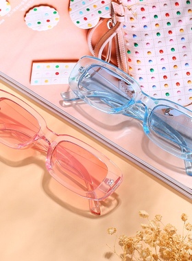 新款复古椭圆框太阳镜 欧美潮流墨镜 时尚小框百搭太阳镜9071