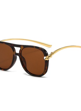 豹纹色波西米亚风飞行员墨镜女感网红ins时尚眼镜度假太阳镜