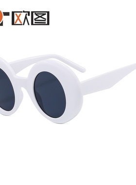 大框圆形女士太阳镜欧美百搭气质摩登时尚墨镜休闲眼镜22091