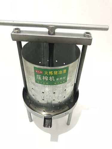 家用手动榨油机压榨猪油渣中药压蜂蜜榨汁酒糟铁质小型钢板压榨机 - 图3
