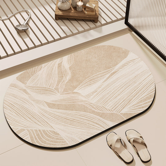 浴室地垫卫生间硅藻泥防滑吸水脚垫洗手间进门脚踏垫厕所门口垫子