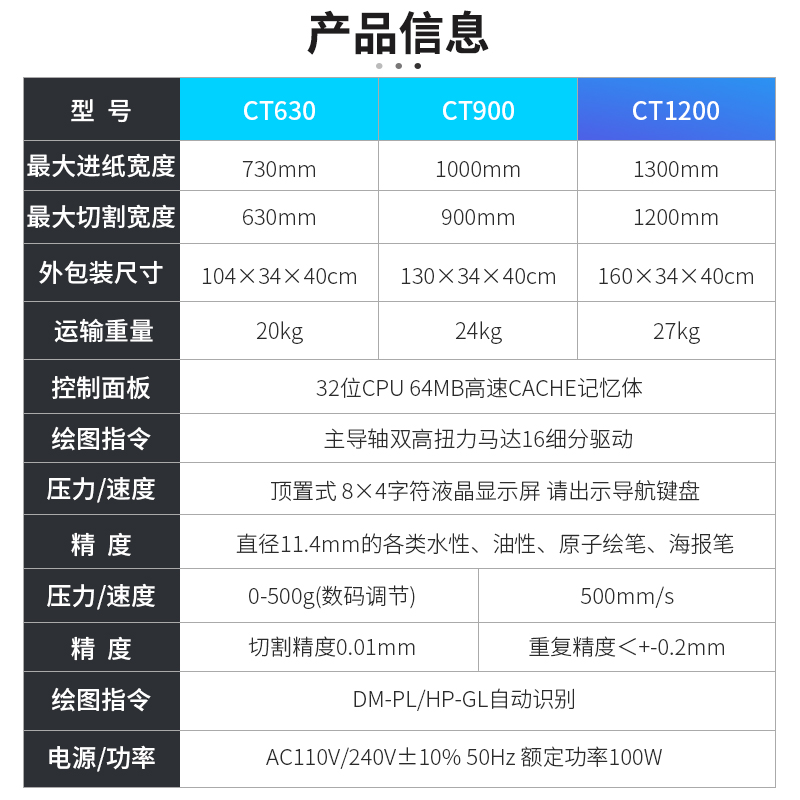 皮卡CT系列广告刻字机CT630介字机割字机电脑刻绘机不干胶送文i.