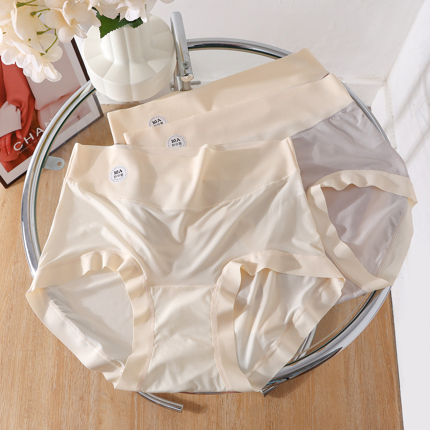 特大码300斤面膜内裤女大码胖MM高腰10a抗菌纯棉无痕包臀加长档 - 图0