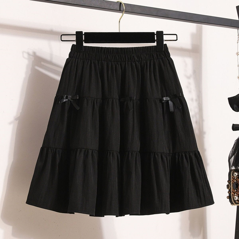 【安全裤内衬】2025温柔风显瘦半身裙女小个子松紧高腰A字短裙 - 图2