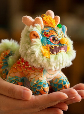 手工布老虎 中国风民间手工艺品 小礼品摆件中国特色端午节香包