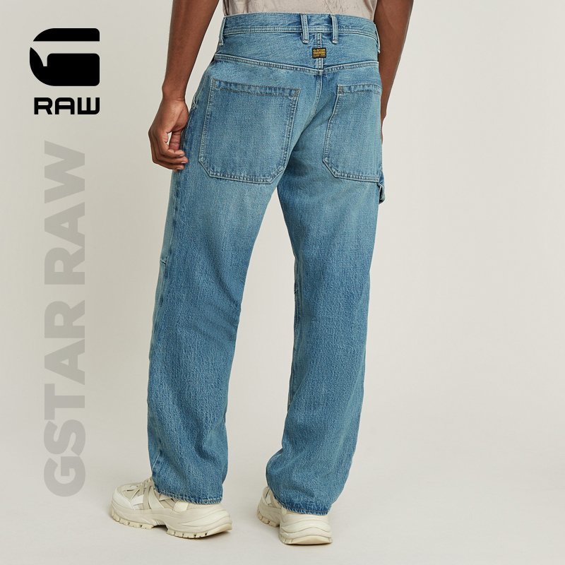 G-STAR RAW帅气Carpenter 3D宽松硬挺有型25秋新男士牛仔裤D23695 - 图0