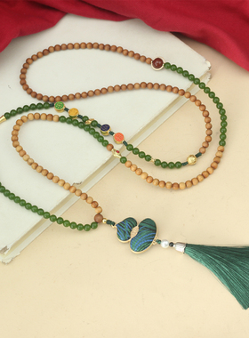 中式旗袍汉服斜跨装饰背链原创