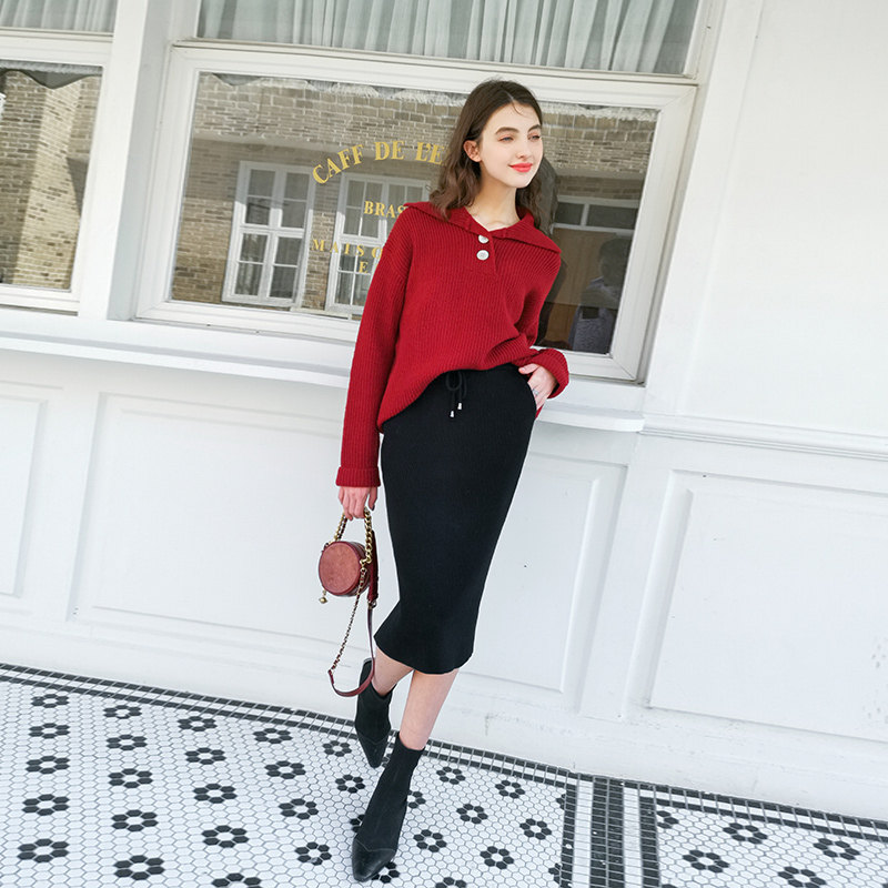 zk海军领女2020新款宽松外穿毛衣 zk毛衣