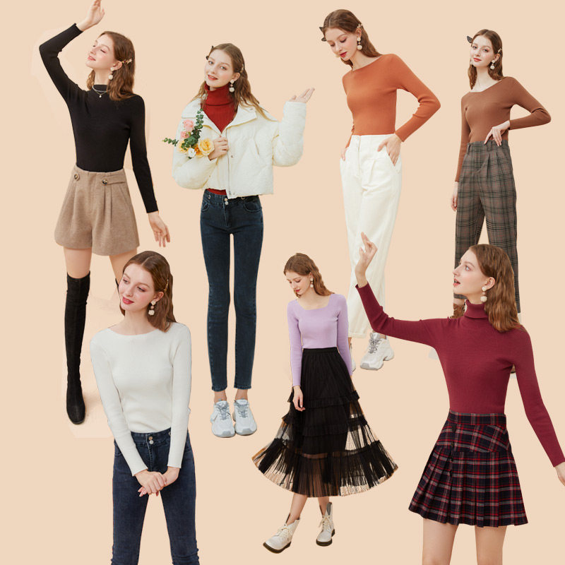 zk修身打底内搭紧身半高领2020毛衣 zk毛衣