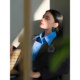 Pink and Blue Wardrobe 2026 Spring New Style Embroidered Casual Blue Shirt for Women
